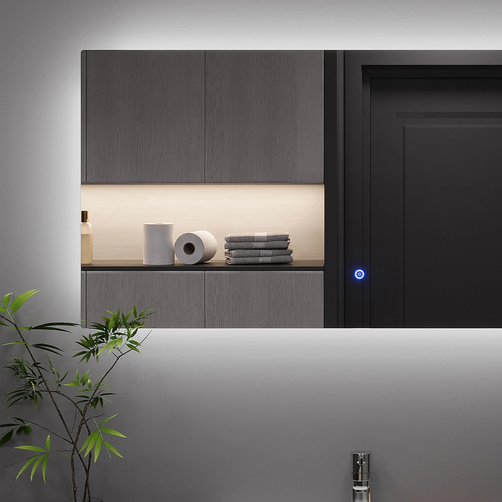 Vicco Specchio bagno Vetro 100 x 50 cm con retroilluminazione