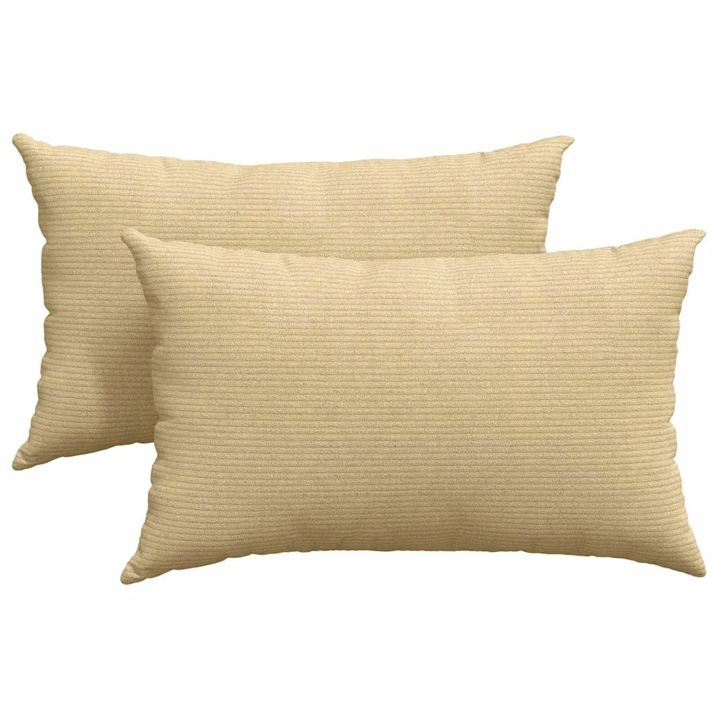Cuscini da Divano 2 pz-Set di 2 Cuscini per Sofa Grigio Verde 50 x 30 cm