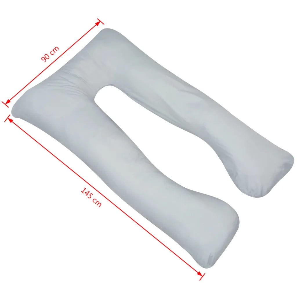Cuscino di Gravidanza 90 x 145 cm Grigio 131587