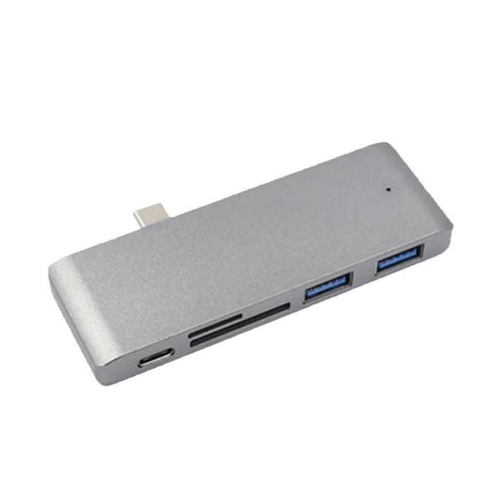 Trade Shop - Convertitore Hub 5in1 Type-c Schede Micro Sd Usb3.0 Hdmi 4k Sd Adattatore Tpc-9826 -