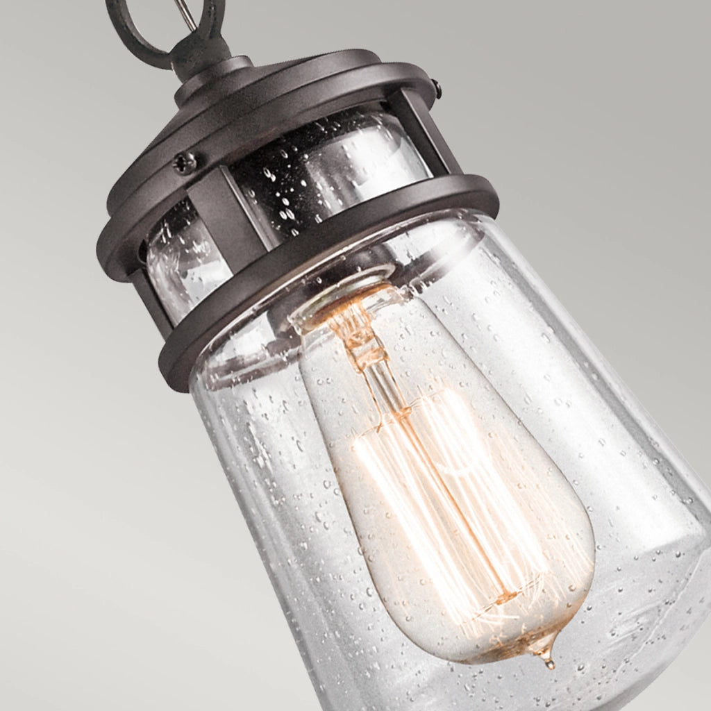 Lampada a sospensione esterna Lyndon Kichler E27 bronzo