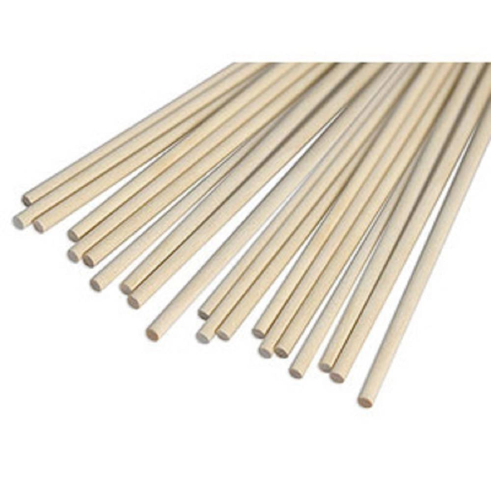 Trade Shop - 60 Bastoncini In Legno Naturale Lavoretti Attività Creative Stecchette 5x300 Mm -