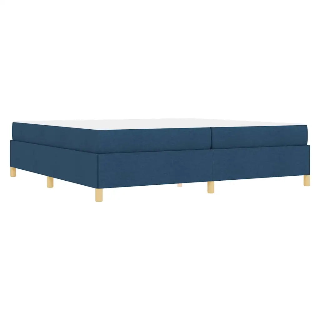 Struttura del letto con materasso Blu 200 x 200 cm Tessuto 3398968