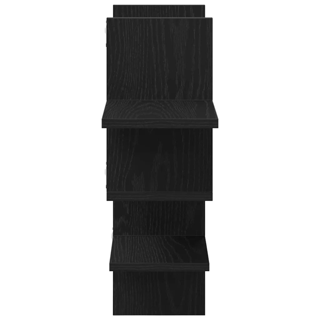 Scaffale a parete | Ripiano a parete | Mensola a parete Rovere Nero 124,5x18x60,5 cm in Truciolato