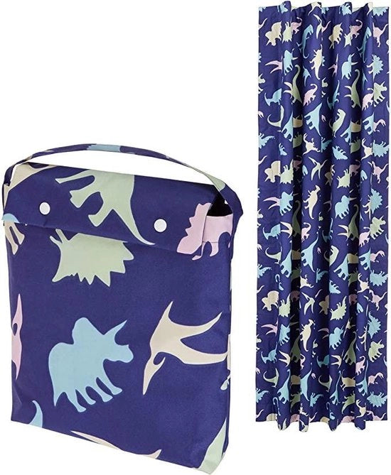 Tenda da Sole Portatile, Stelline, Nero, 130 x 198 cm