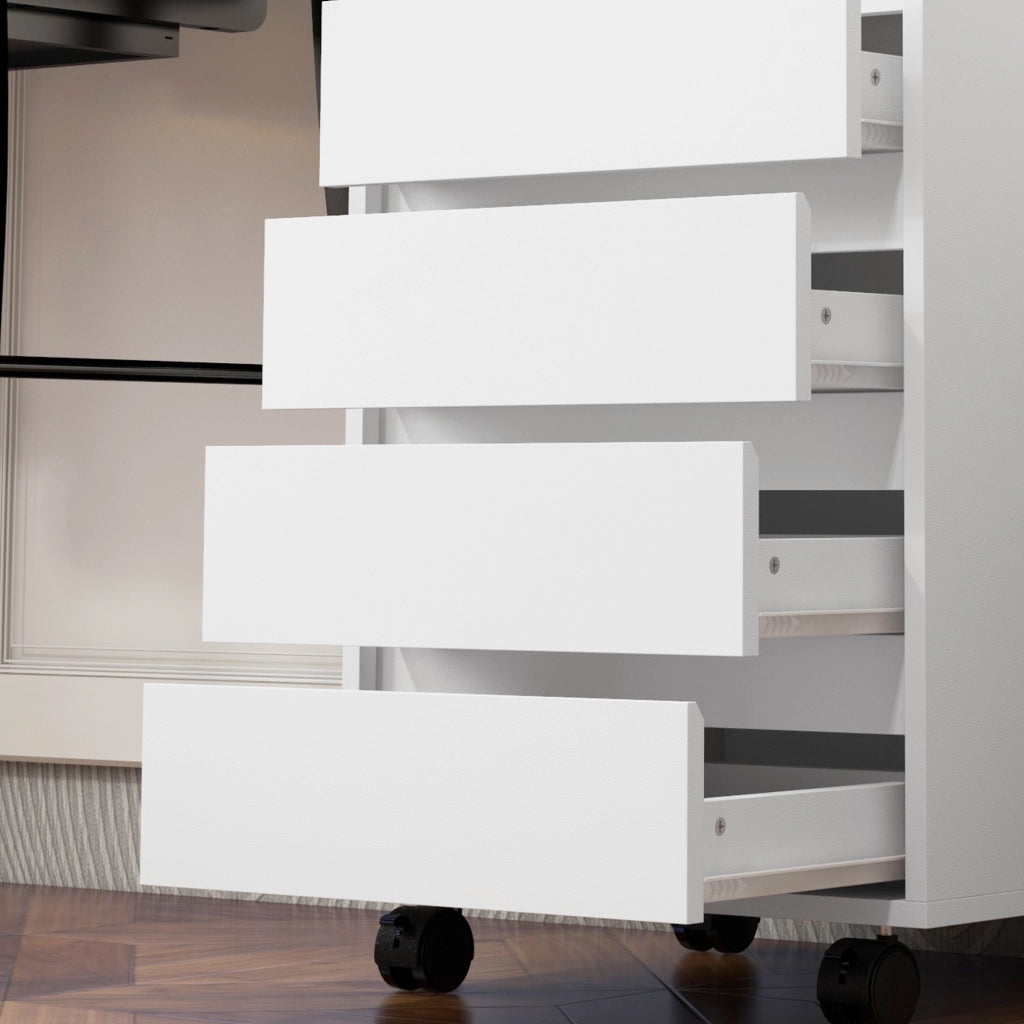 Scrivania con cassetti ¨C Minimal ¨C bianco 80x50x75 cm