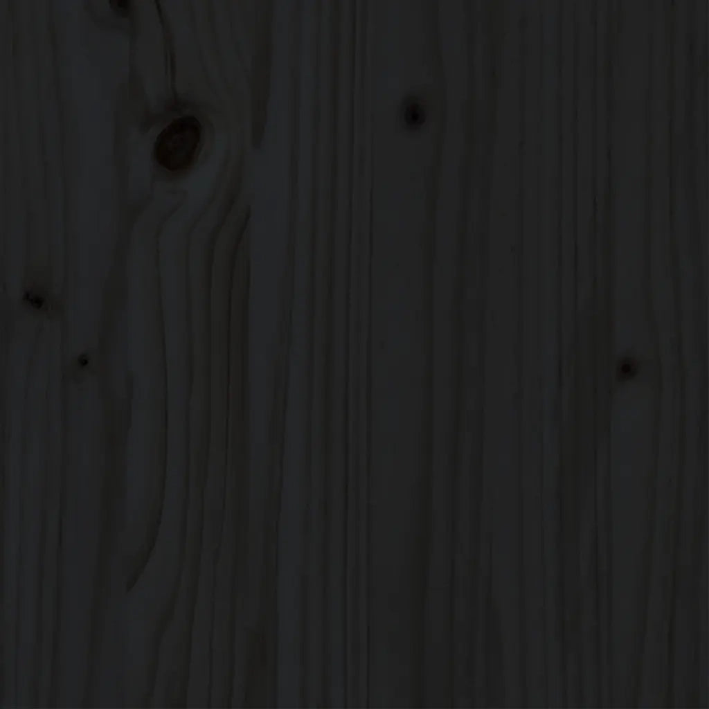 Giroletto Nero in Legno Massello 140x190 cm