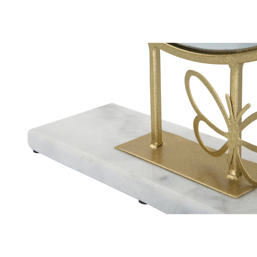 Specchio con Cornice VKH504, Oro, Metallo, 30x9x39,5 cm