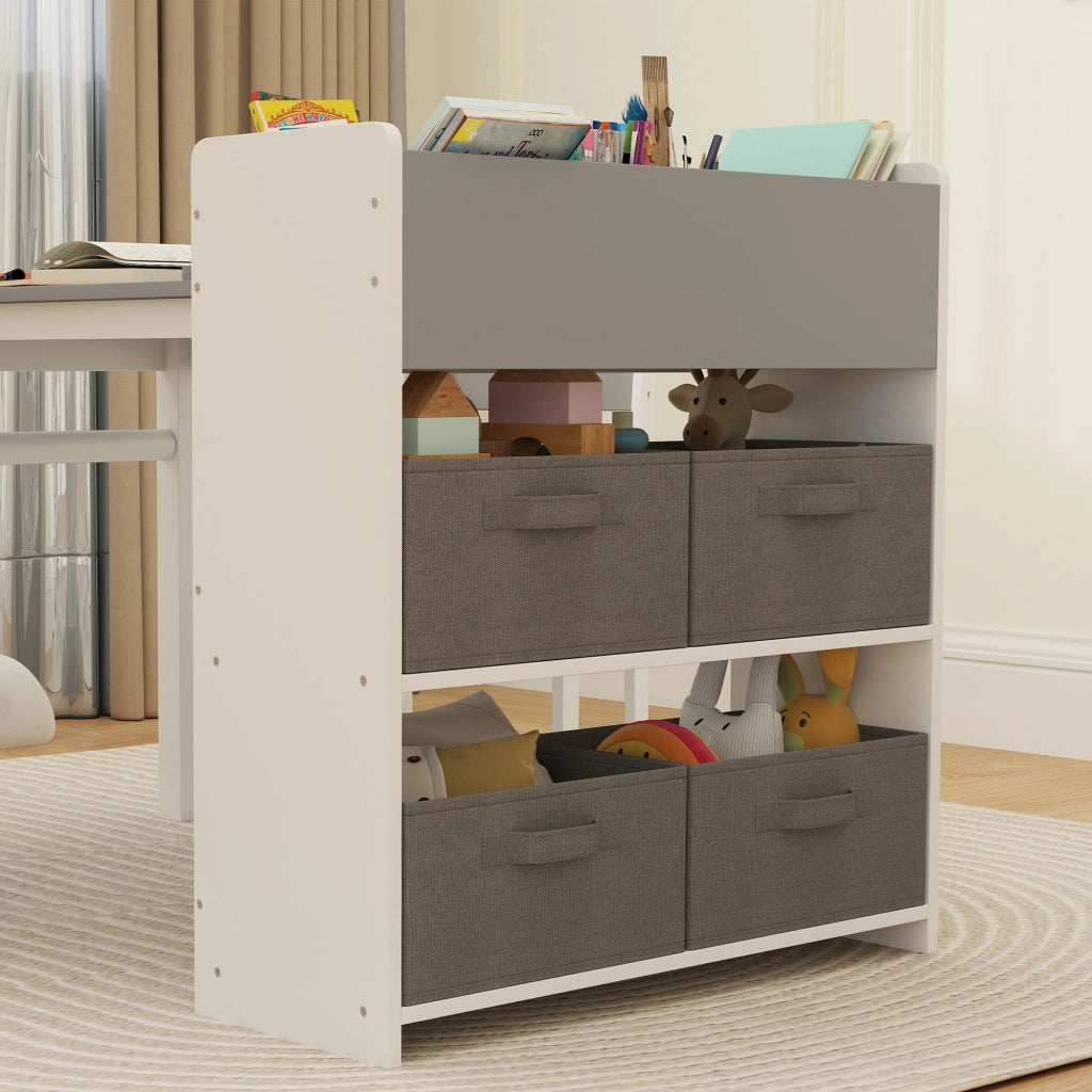 Tavolo con 2 sedie bambini in legno ¨C Minimal ¨C grigio