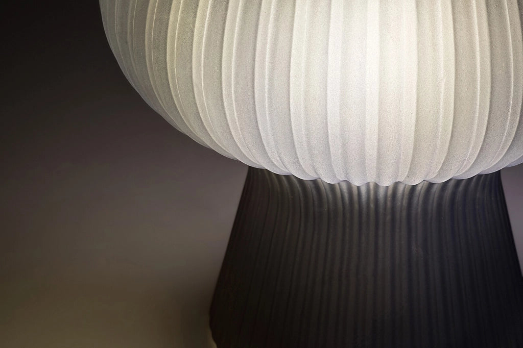 Lampada comodino in vetro fumé E14 Vinelle Rabalux