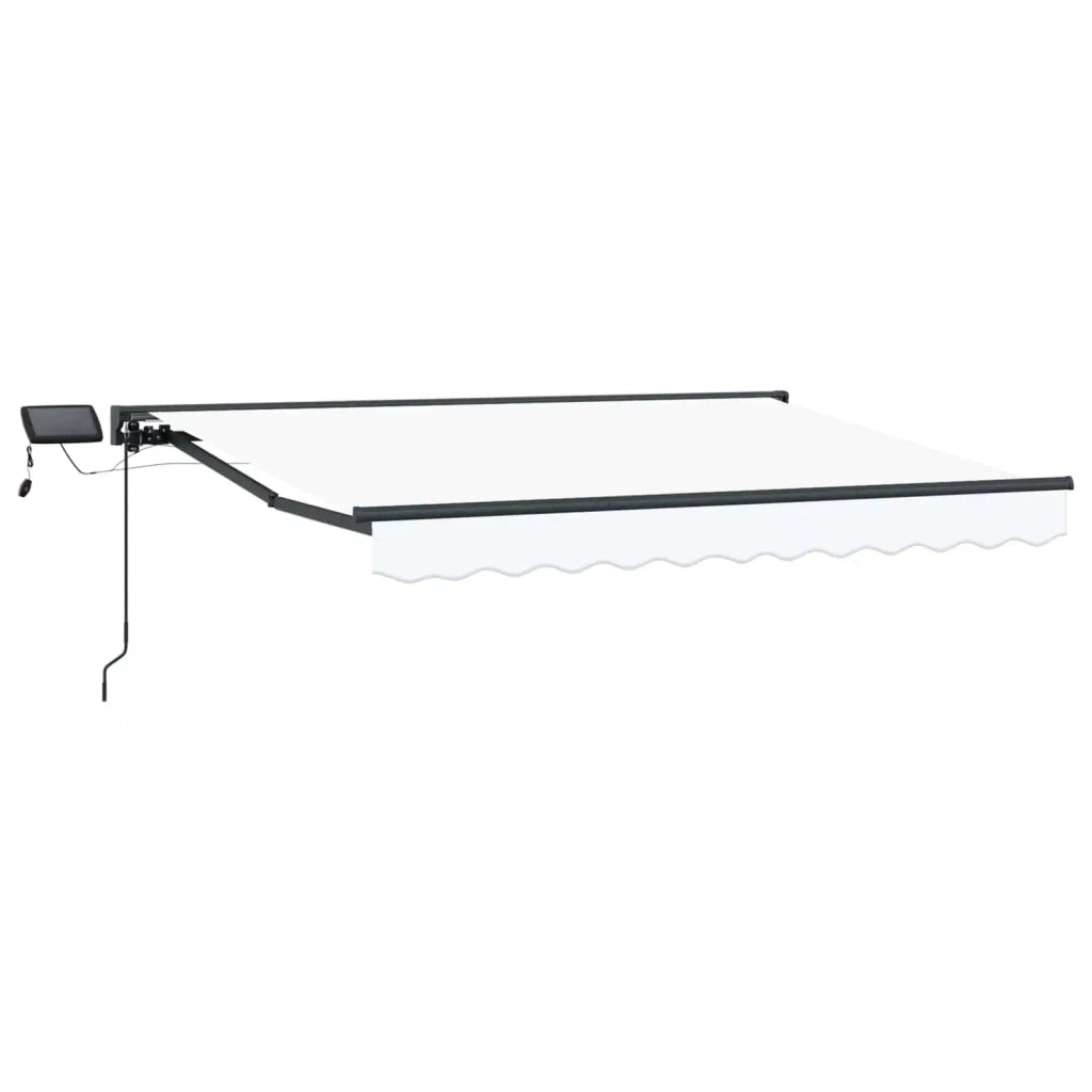Cornice per Tenda Manuale con LED Bianco e Antracite 3 x 2,5 m 3420814