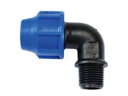 RACCORDO A COMPRESSIONE GOMITO 90  ° MASCHIO PN16- -  EE ¸ mm.25x  M 1/2 - 20 pezzi