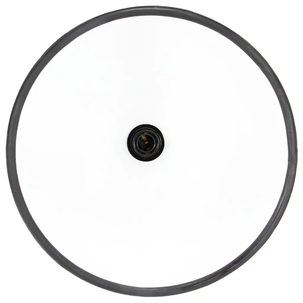 Lampada a Sospensione Industriale 25 W Nera Rotonda 30 cm E27 320536