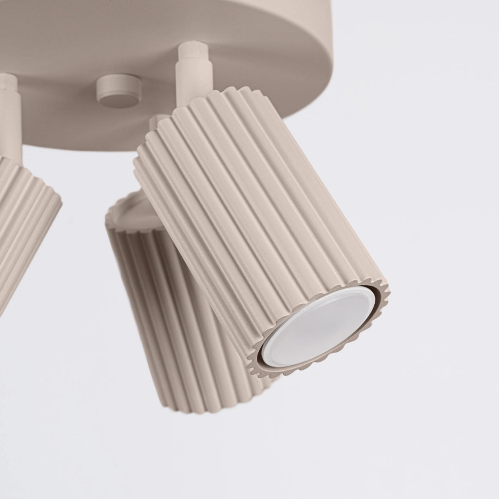 Lampada da soffitto KARBON 3P taupe