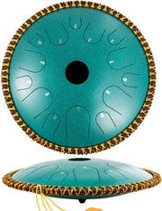 Tromba di Bocca in Acciaio - 14 Note - 30 cm - Accessori inclusi - Verde