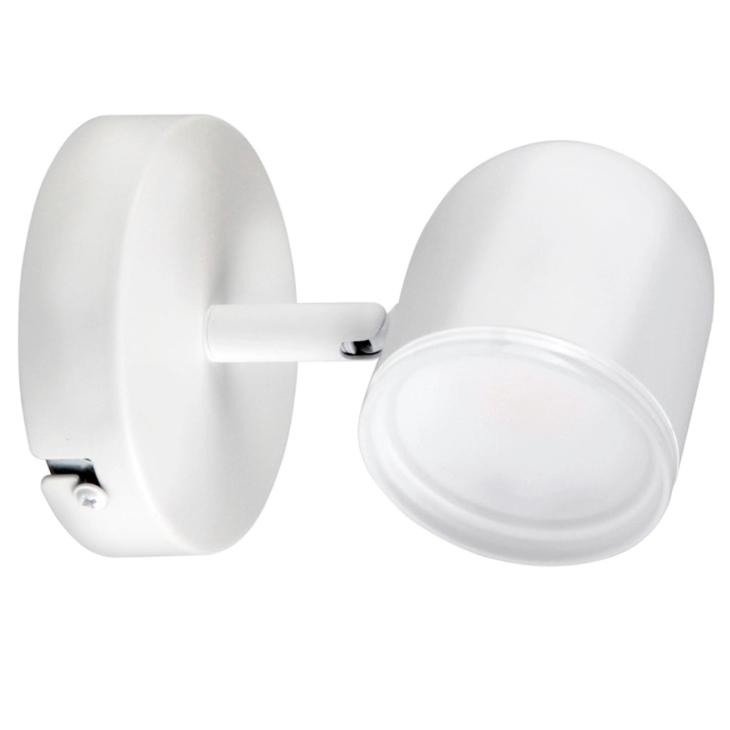 Applique orientabile LED 4,2W 3000K bianca Polux RAWI