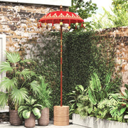 Ombrello balinese con base Rosso 95 x 95 x 260 cm 3356912