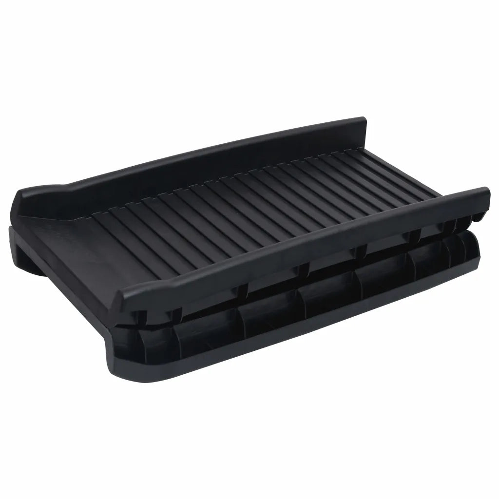Rampa per Cani Pieghevole Nera 155,5x40x15,5 cm 170987