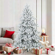 Albero di Natale Artificiale Snodato Foderato di Neve Bianco 42019328