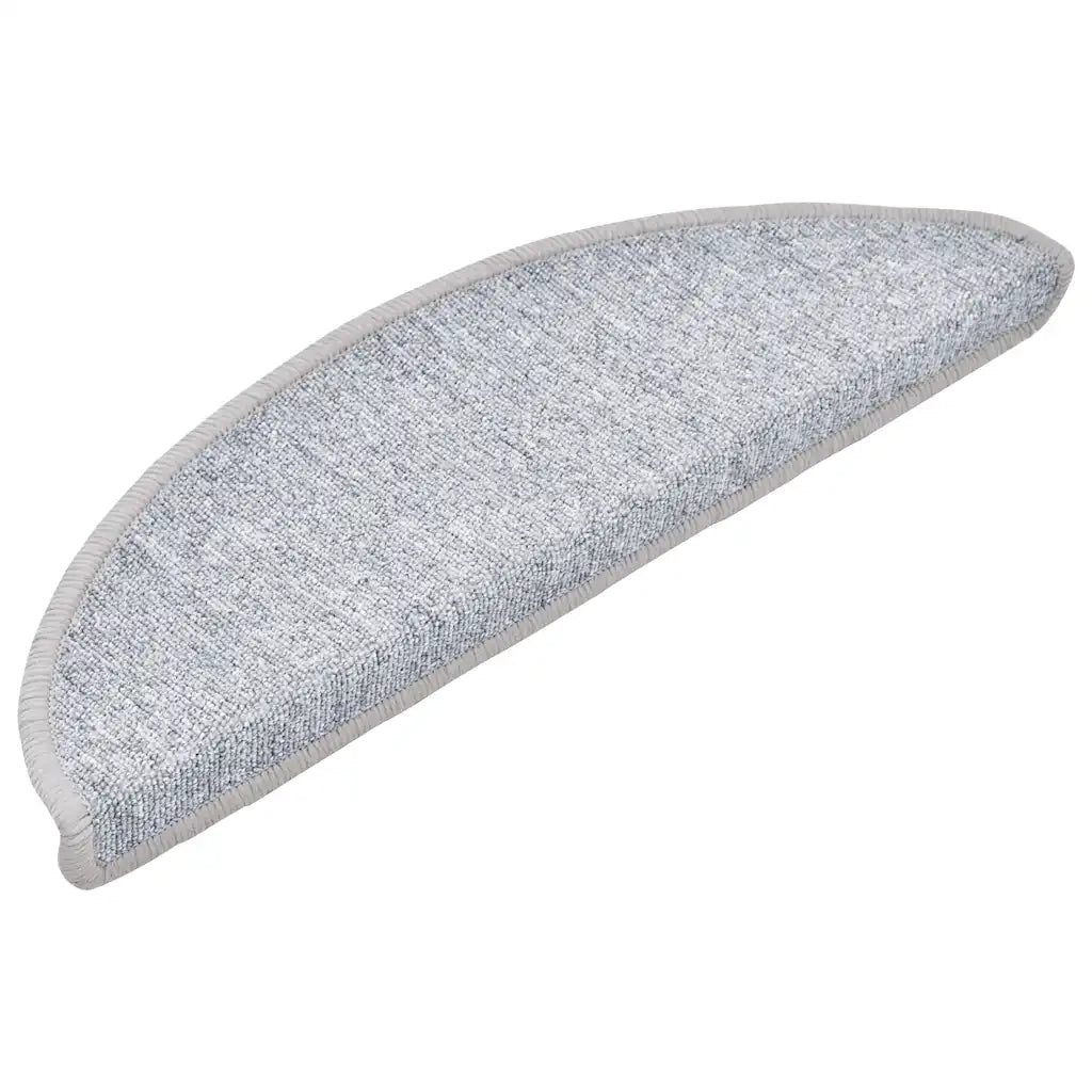 Tappetini per scale 30 pz | Gradini per Scale 56x17x3 cm Grigio chiaro Semicircolari