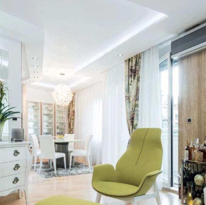 Profilo in alluminio per striscia led angolare grigio 12mm 2m
