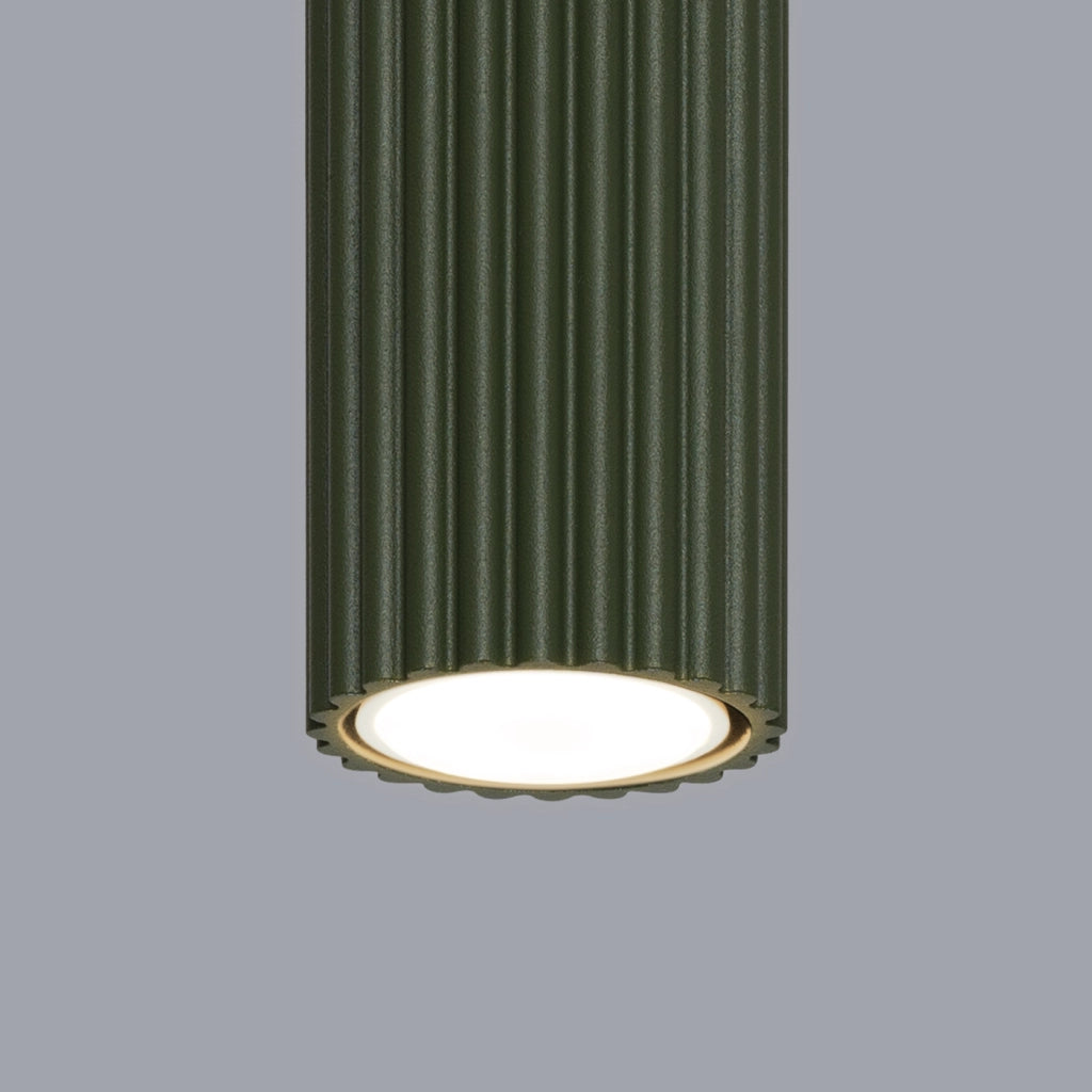 Lampada da soffitto KARBON 60 verde oliva