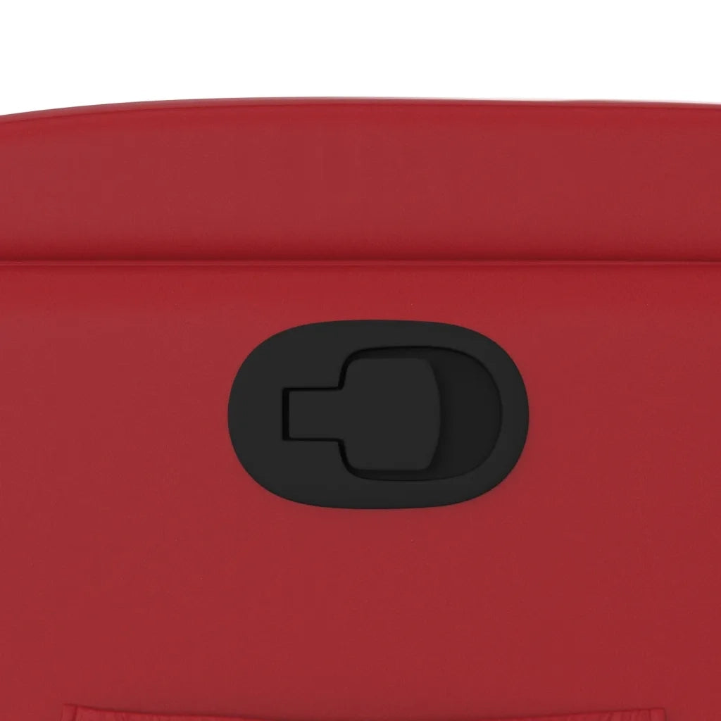 Poltrona Reclinabile Rossa in Similpelle 372470