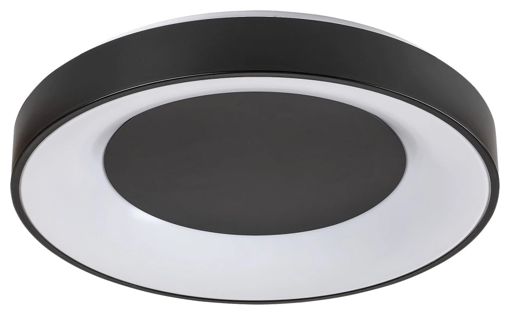 Plafoniera LED dimmerabile 48cm 38W nera Ceilo Rabalux
