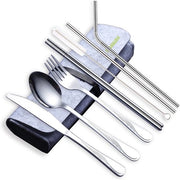 Set di utensili portatile per viaggi e campeggio con valigetta