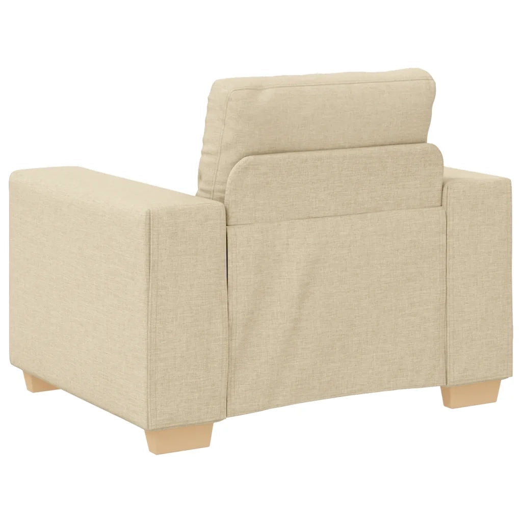 Divano Sedia Crema 100x78x80 cm in Tessuto 4105065