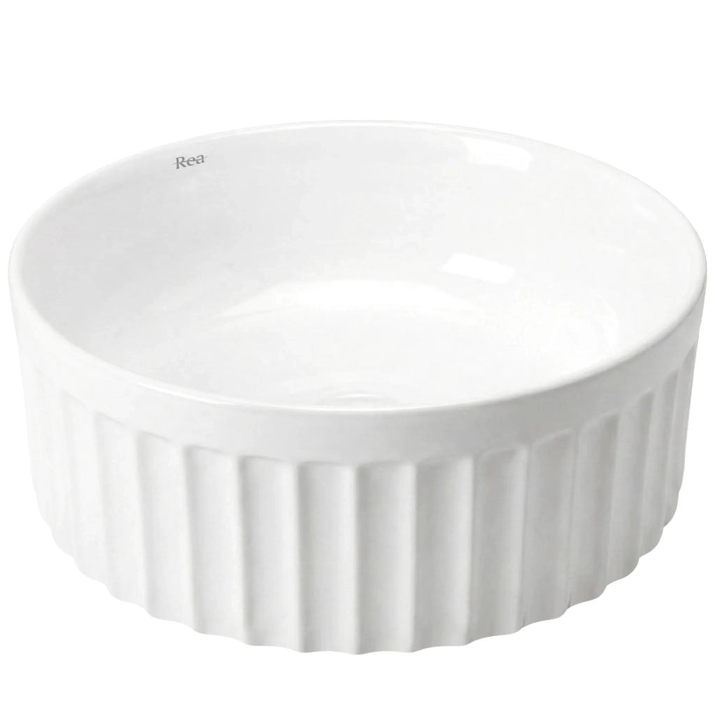 Set: Wc Sospeso + Lavabo Da Appoggio Rea Duo White