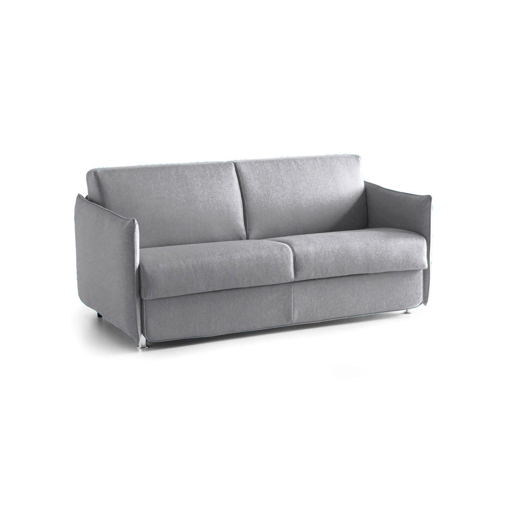 Severo, Divano Fisso 3 Posti Sfoderabile Made in Italy, 200x95 cm Grigio