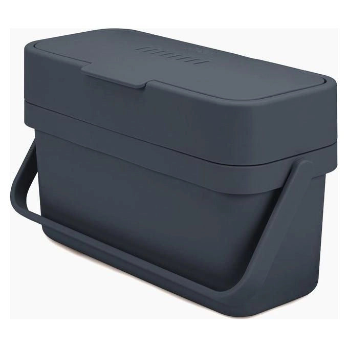 Joseph Joseph 30107 Compo 4 litri Contenitore per Rifiuti Alimentari Design Stretto con Coperchio Ribaltabile e Ventilazione Regolabile colore Grafite