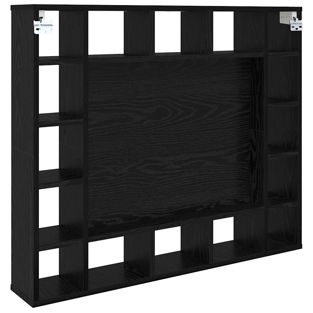 Mobiletto per specchio Rovere Nero 91 x 15 x 76,5 cm 879458