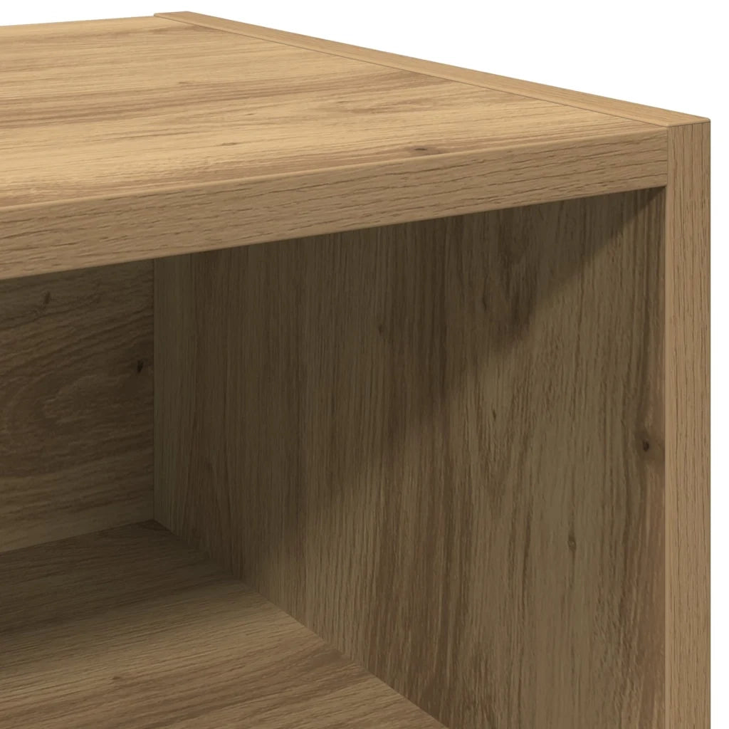 Comodini Rovere Artigianale 2 pz 40x30x50 cm Legno Multistrato 856419