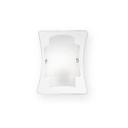 Applique Moderna Triplo Vetro Bianco 1 Luce E27