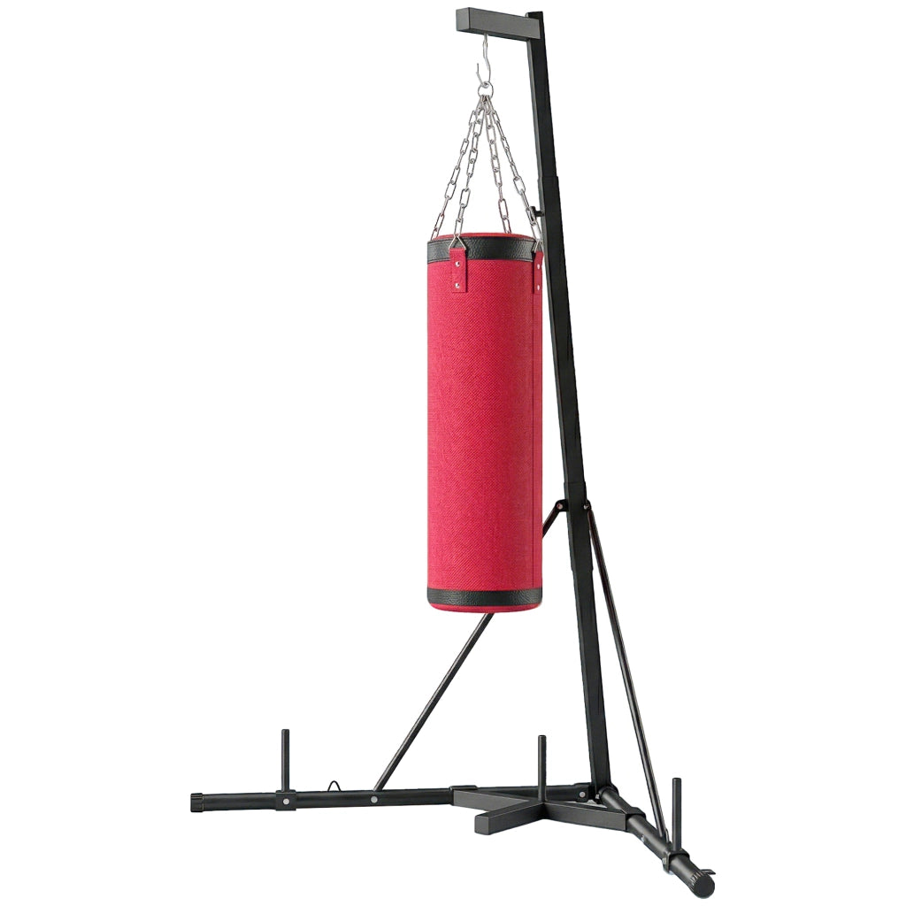 Sacco da Boxe Autoportante con Base Regolabile ¨C Minimal ¨C Rosso 175x91x231cm