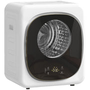 Asciugabiancheria 4 kg compatto ¨C zephmum ¨C 5 programmi timer bianco e nero
