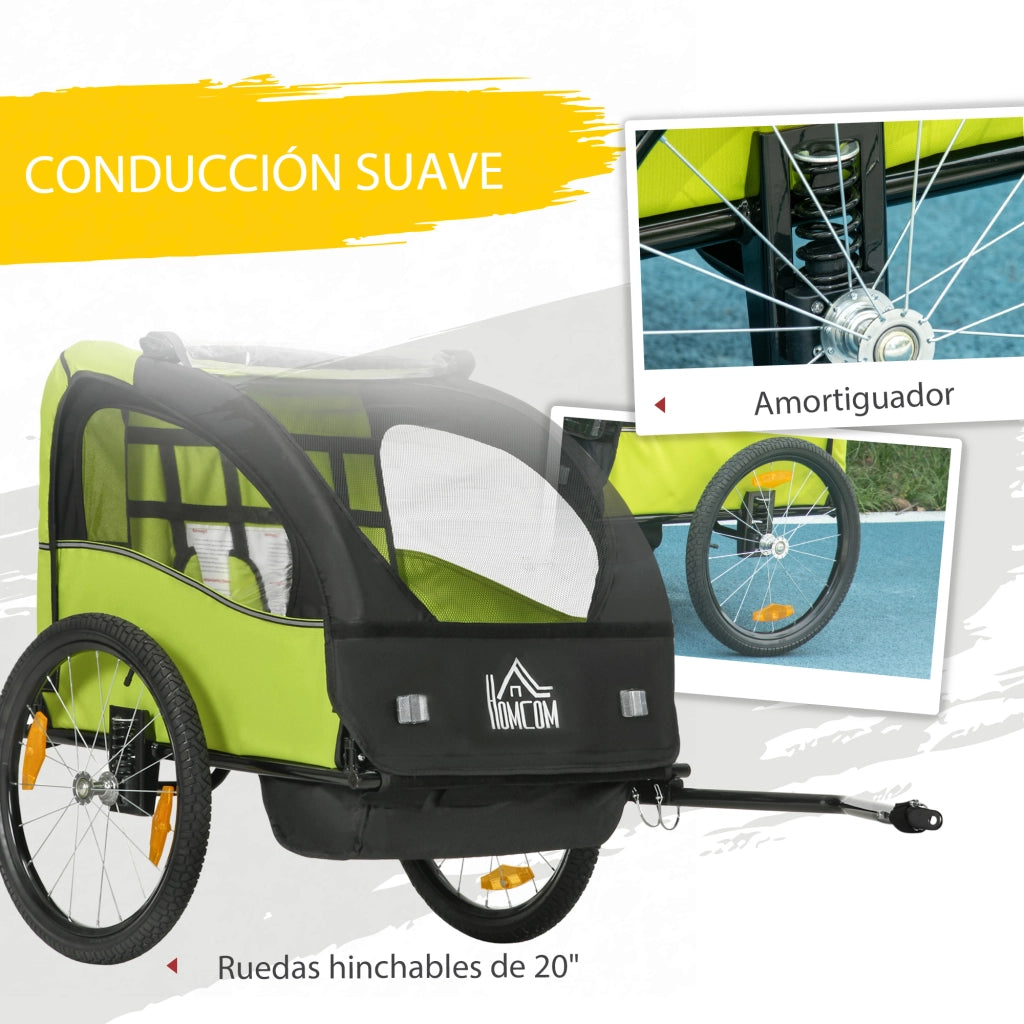 Portabimbi per Bicicletta ¨C Minimal ¨C Verde 140x88x90 cm