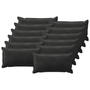 Federa 12 pcs HOUTEN Nero 40 x 80 cm Velluto 918093