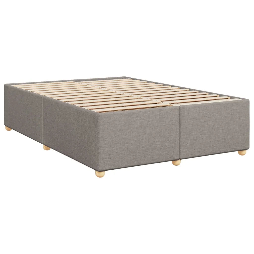 Letto matrimoniale | Letto per adulti | Giroletto senza Materasso Tortora 160x200 cm in Tessuto