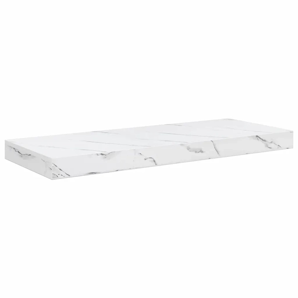 Scaffale da parete 4 pcs Marmo Bianco 60 x 23 x 4 cm 42019970