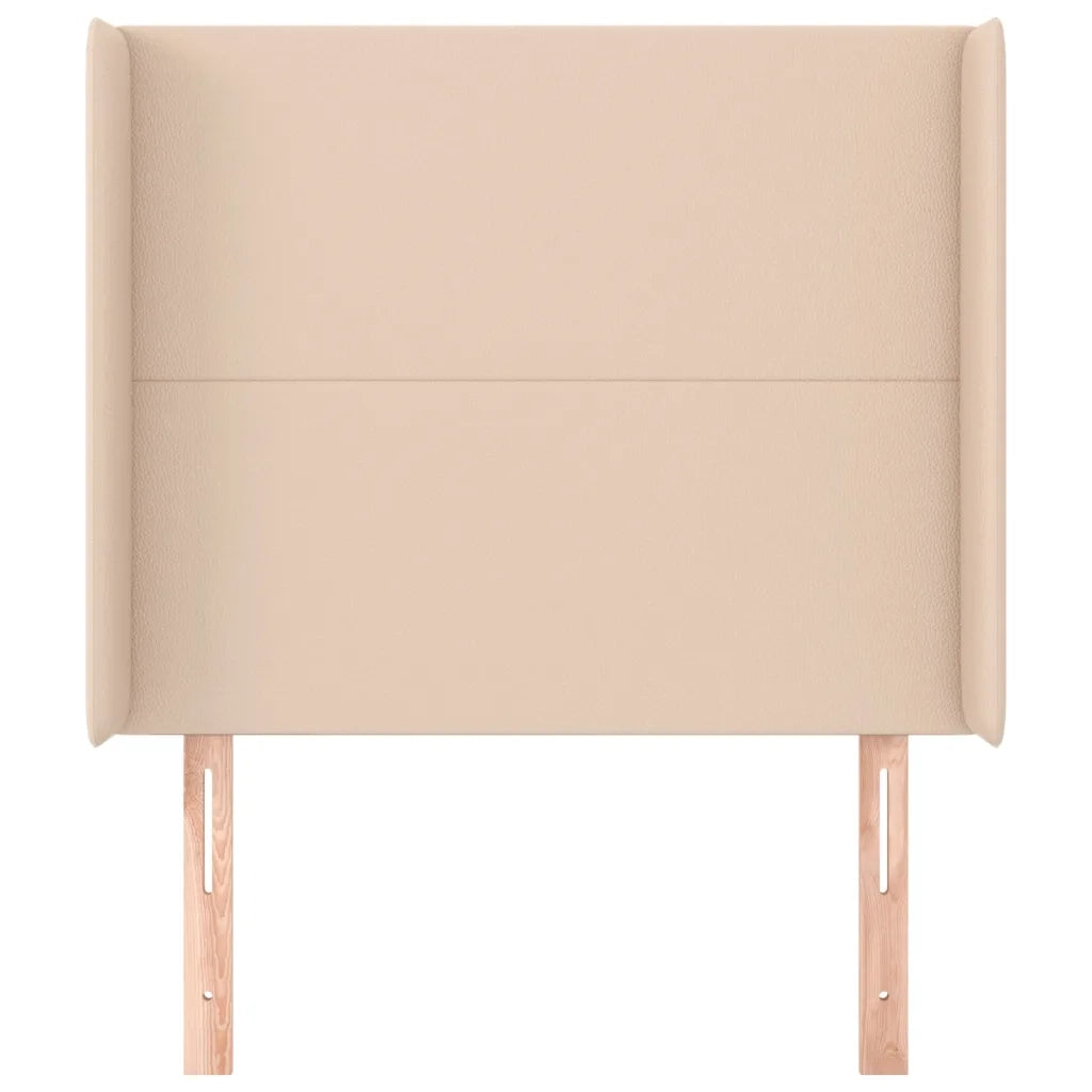 Testiera ad Orecchio-Testata con Orecchie Cappuccino 103x23x118/128 cm in Similpelle 776366
