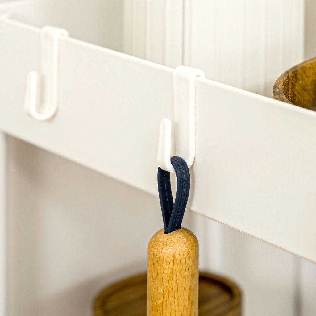 Carrello da cucina ¨C Minimal ¨C 40x19x90 cm, bianco