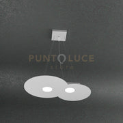 CLOUD SOSPENSIONE 2+1 LUCI BIEMISSIONE GRIGIO 1128-S2 R+1-GR