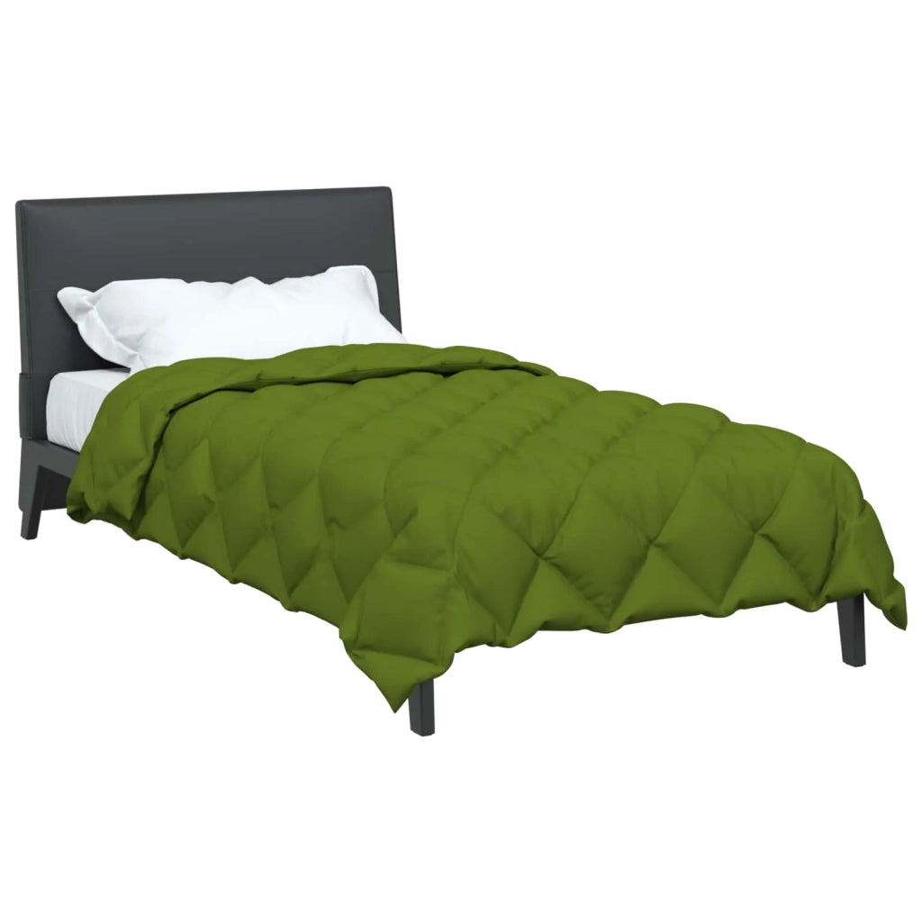 Duvet Invernale Verde 155 x 220 cm Microfibra 42025675