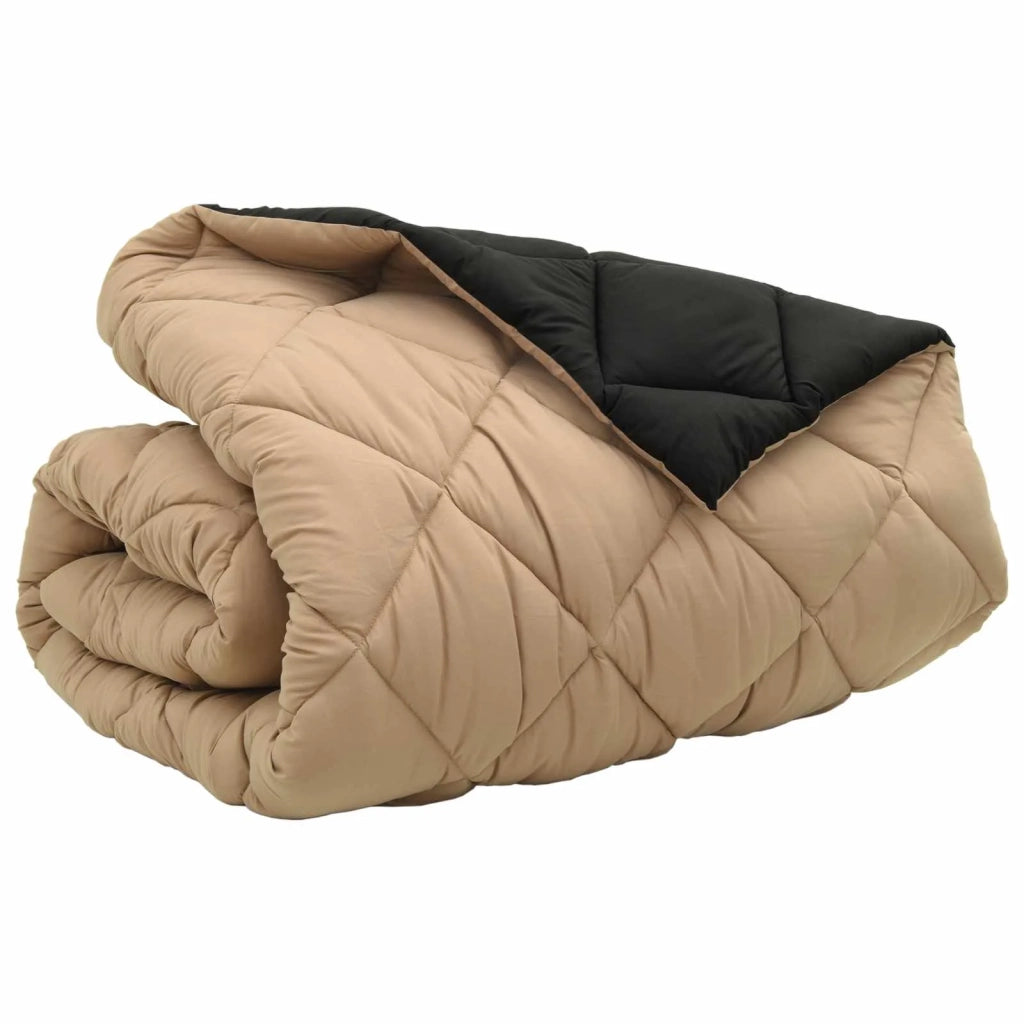 Duvet Invernale Nero e Talpa 200 x 240 cm Microfibra 42025732