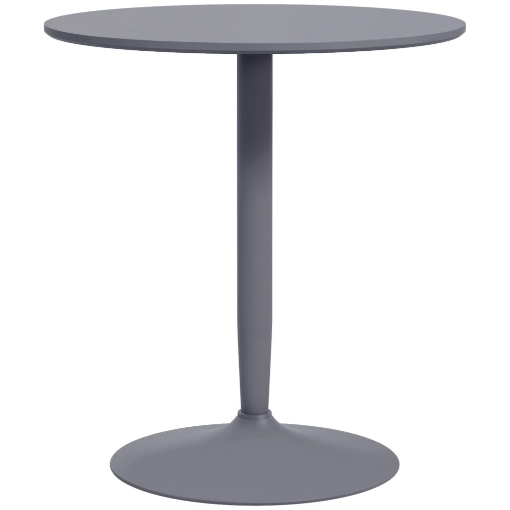 Tavolo da pranzo rotondo ¨C Minimal ¨C Grigio, acciaio, 70x70x75 cm