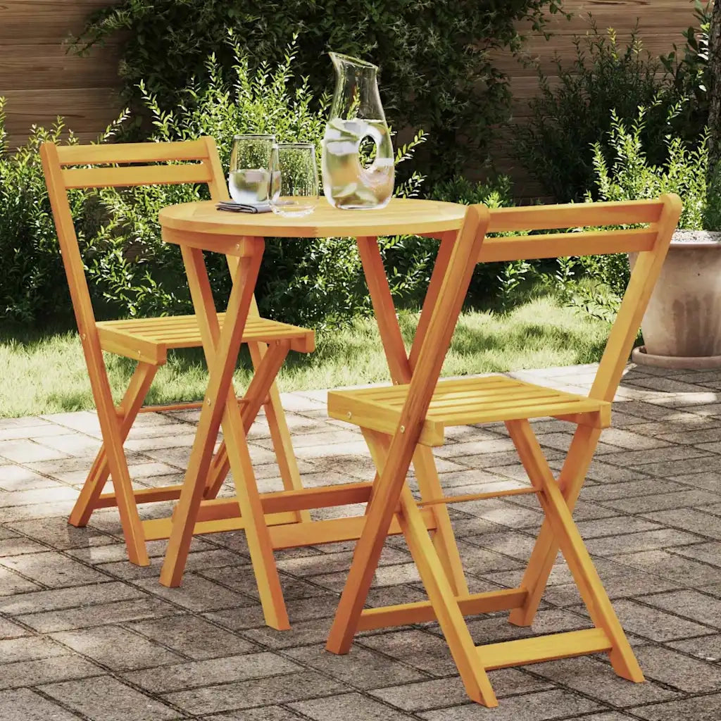 Set da Pranzo per Giardino con cuscino 3 pcs Olio Naturale 4105500