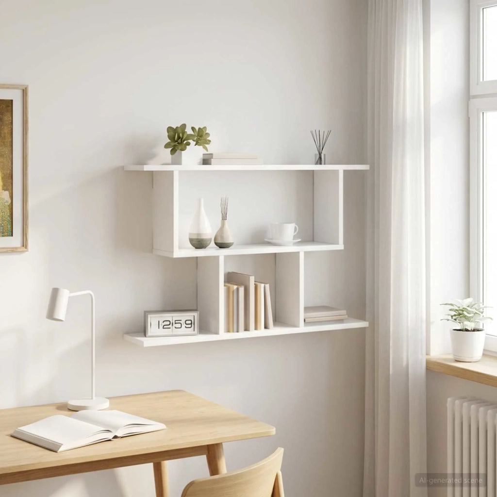 Scaffale da parete Bianco 80 x 15 x 50,5 cm 8012284